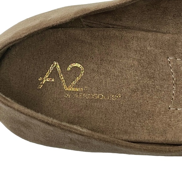 A2 by Aerosoles women's Trend Book taupe combination slip on ballet flats sz 7.5 - Picture 8 of 11